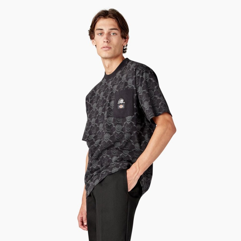 Black Men's Dickies x Lurking Class T-Shirt | ZJE619057