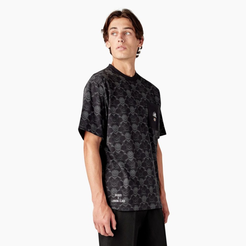 Black Men's Dickies x Lurking Class T-Shirt | ZJE619057