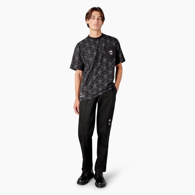 Black Men's Dickies x Lurking Class T-Shirt | ZJE619057