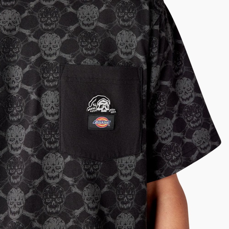 Black Men's Dickies x Lurking Class T-Shirt | ZJE619057