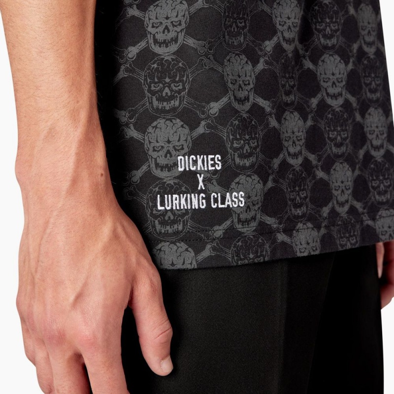 Black Men's Dickies x Lurking Class T-Shirt | ZJE619057