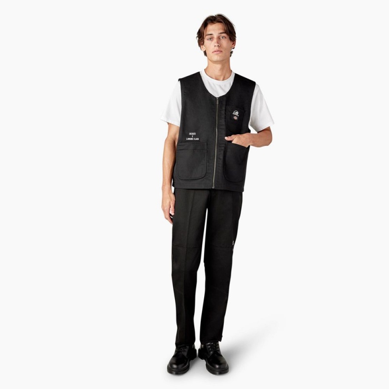 Black Men's Dickies x Lurking Class Vest | GJX892470