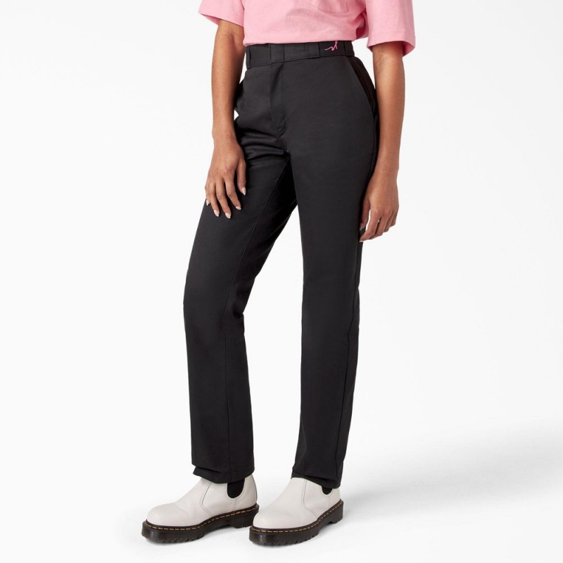 Black Women's Dickies Breast Cancer Awareness 874® Work Pants | HZC158203