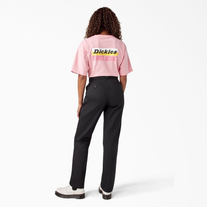 Black Women's Dickies Breast Cancer Awareness 874® Work Pants | HZC158203