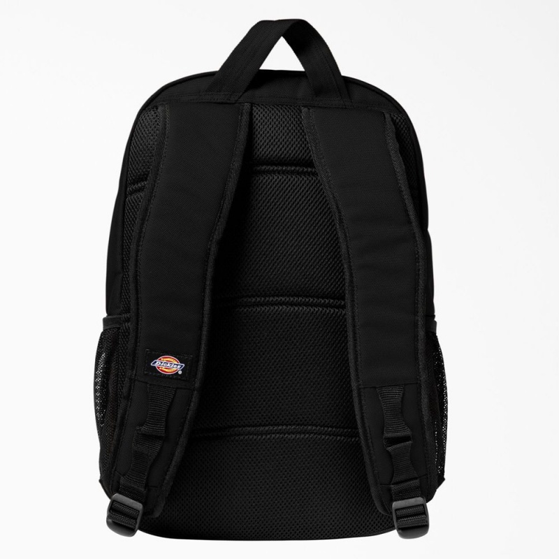 Black Women's Dickies Double Pocket Backpack | IPH209814