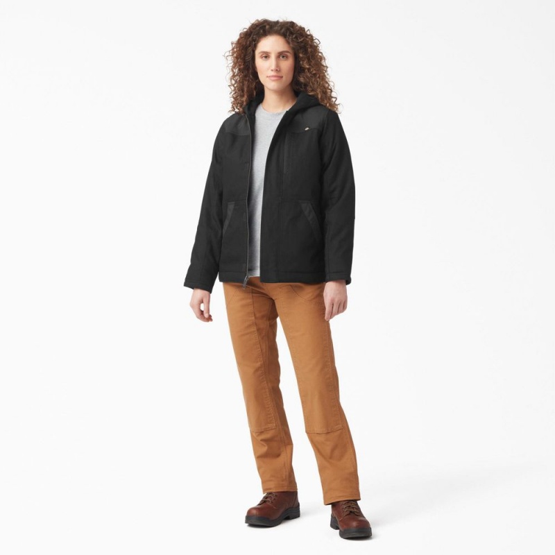 Black Women's Dickies DuraTech Renegade Insulated Jacket | KVW208419