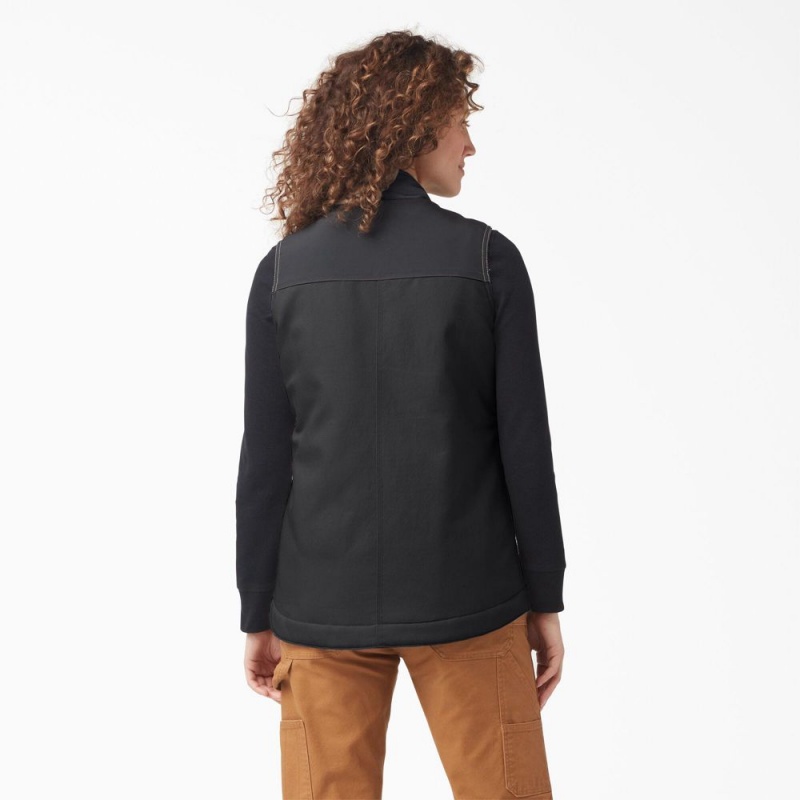 Black Women's Dickies DuraTech Renegade Vest | EOM721964