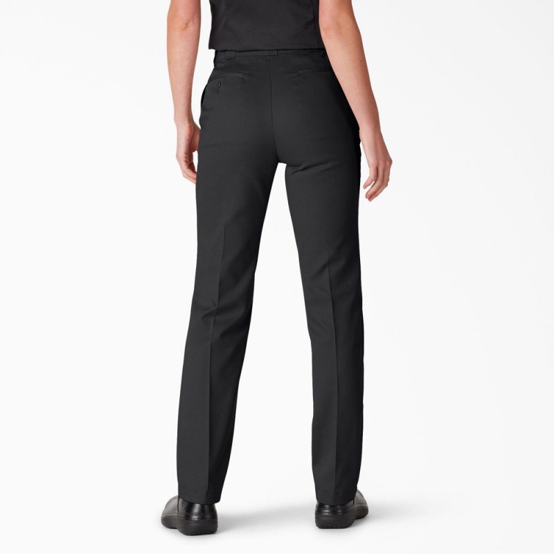 Black Women's Dickies FLEX Original Fit Work Pants | ASP718504