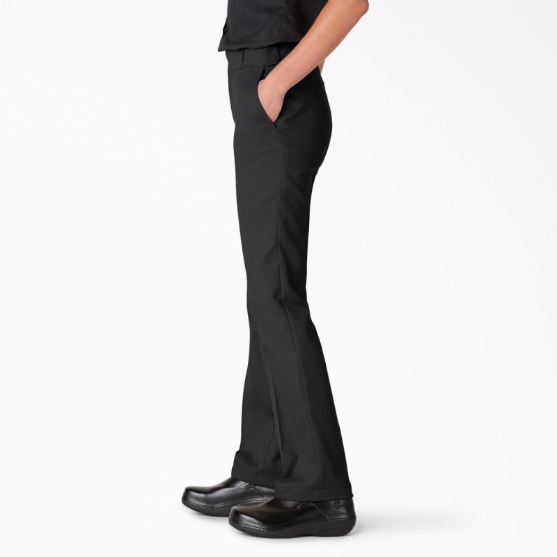 Black Women's Dickies FLEX Original Fit Work Pants | ASP718504