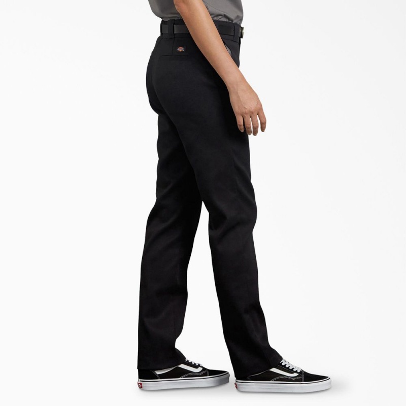 Black Women's Dickies FLEX Slim Fit Pants | FUP258074