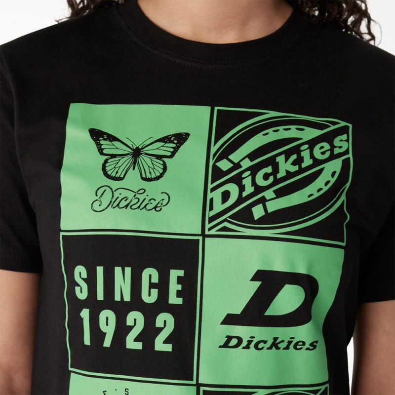 Black Women's Dickies Graphic Band T-Shirt | BSQ192567