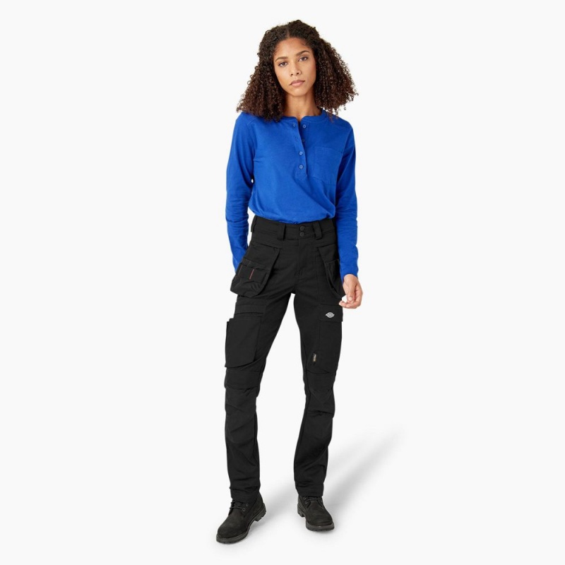 Black Women's Dickies Holster Work Pants | ILY679204