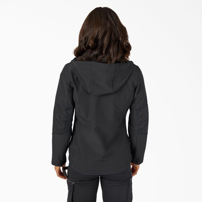 Black Women's Dickies Performance Workwear Softshell Jacket | DLI324805