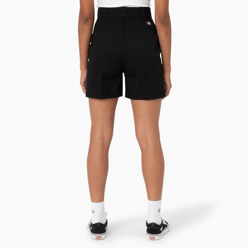 Black Women's Dickies Phoenix Shorts | IHM820174