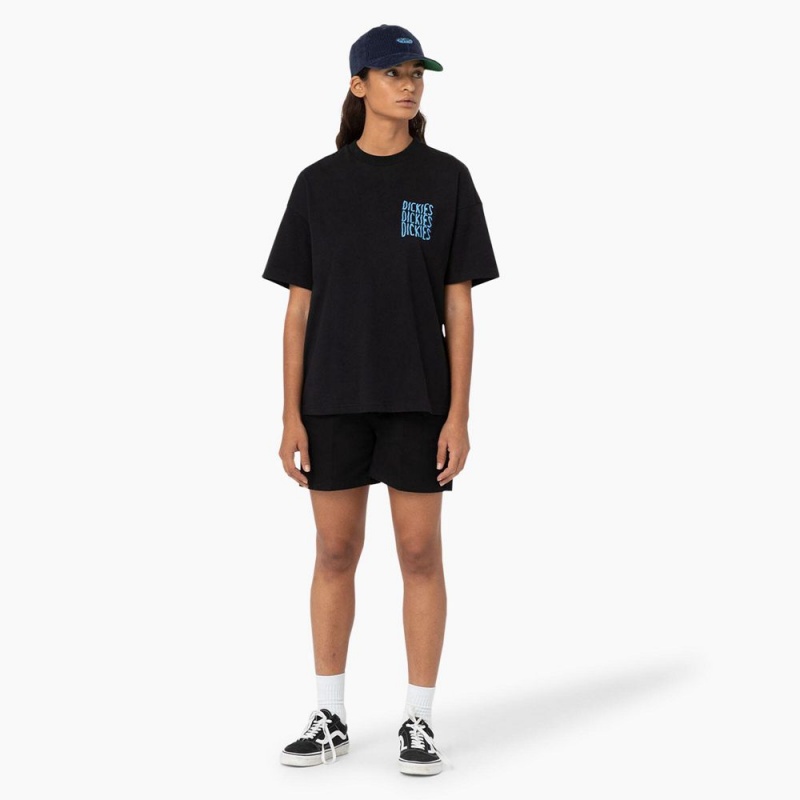 Black Women's Dickies Phoenix Shorts | IHM820174