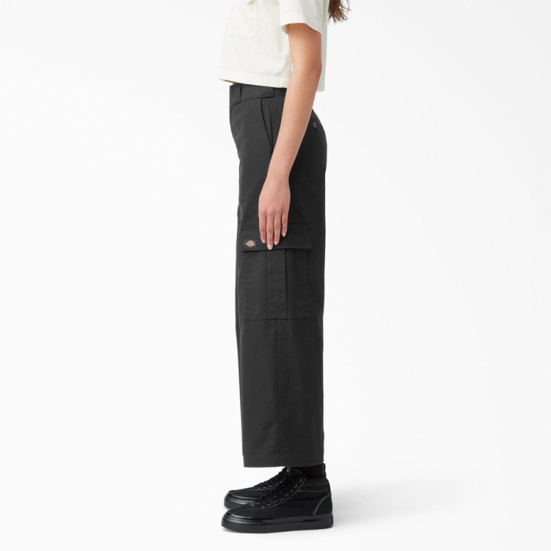 Black Women's Dickies Regular Fit Cargo Pants | CYI853704