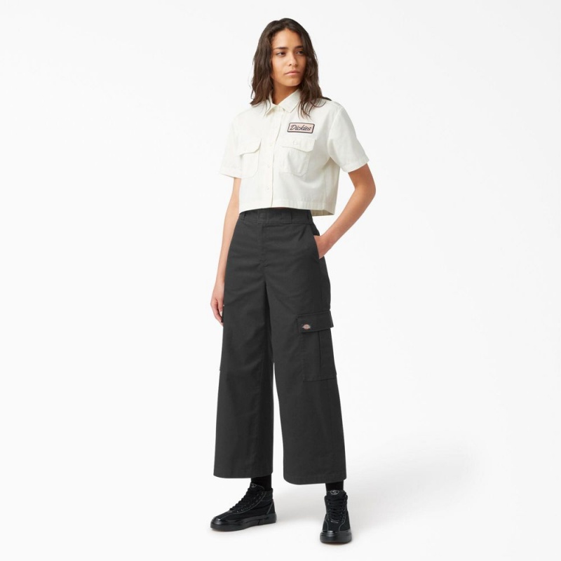 Black Women's Dickies Regular Fit Cargo Pants | CYI853704