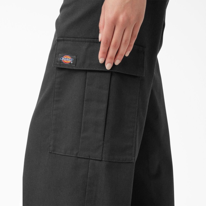 Black Women's Dickies Regular Fit Cargo Pants | CYI853704