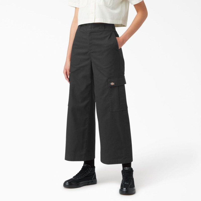 Black Women\'s Dickies Regular Fit Cargo Pants | CYI853704