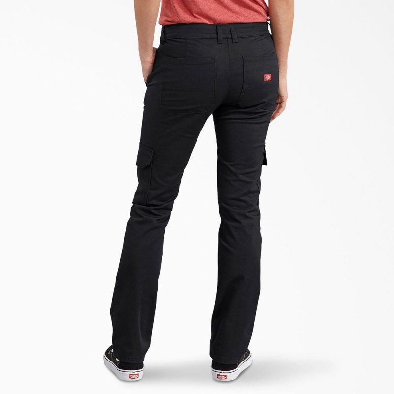 Black Women's Dickies Relaxed Fit Cargo Pants | ZPL826710