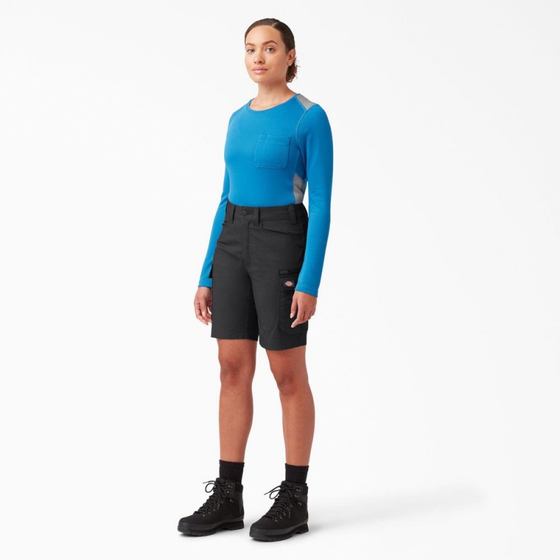 Black Women's Dickies Temp-iQ® 365 Shorts | PYF759641