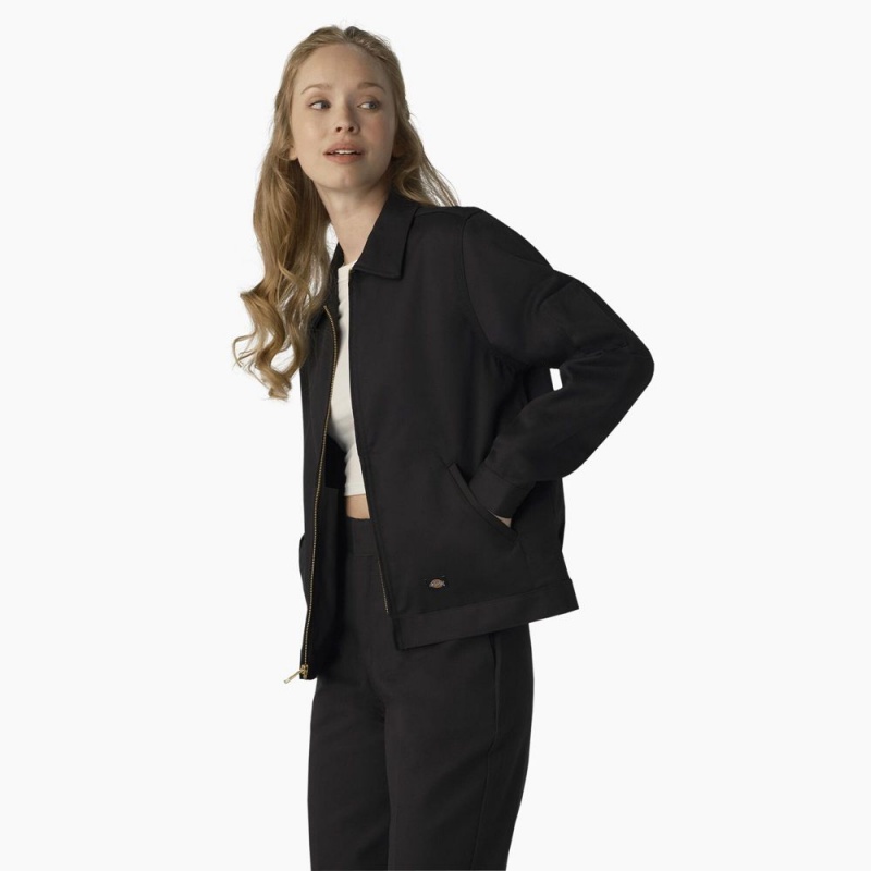 Black Women's Dickies Unlined Eisenhower Jacket | BGQ716934