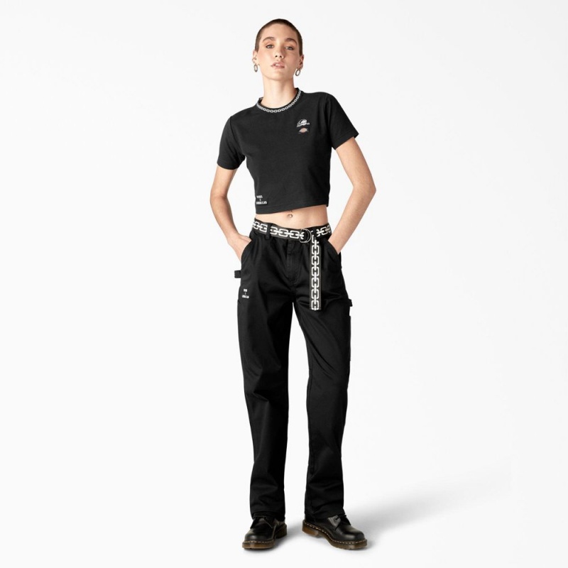 Black Women's Dickies x Lurking Class Relaxed Fit Pants | JBR869041