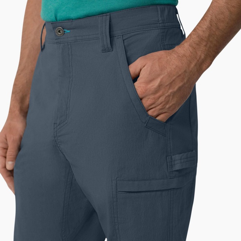 Blue Men's Dickies Cooling Regular Fit Ripstop Cargo Pants | UDF421350