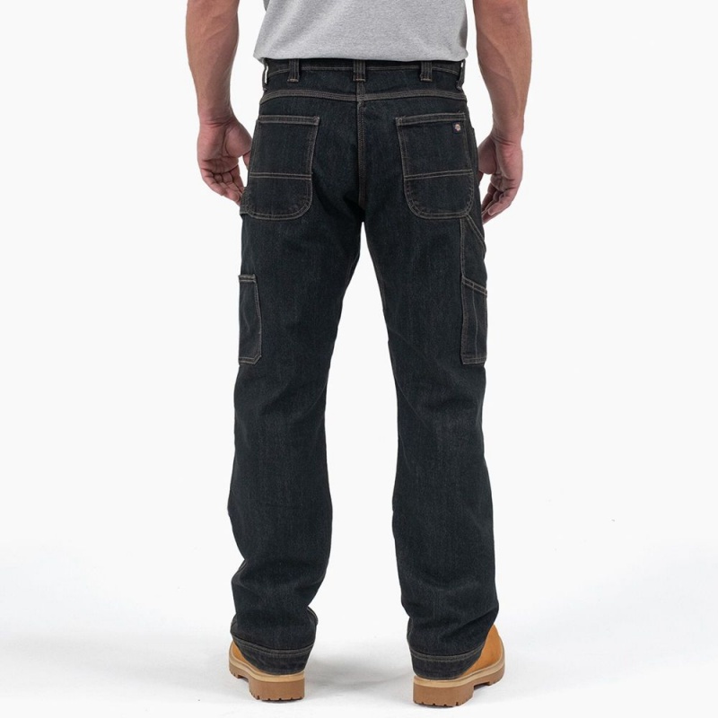 Blue Men's Dickies FLEX DuraTech Relaxed Fit Jeans | WQZ251930