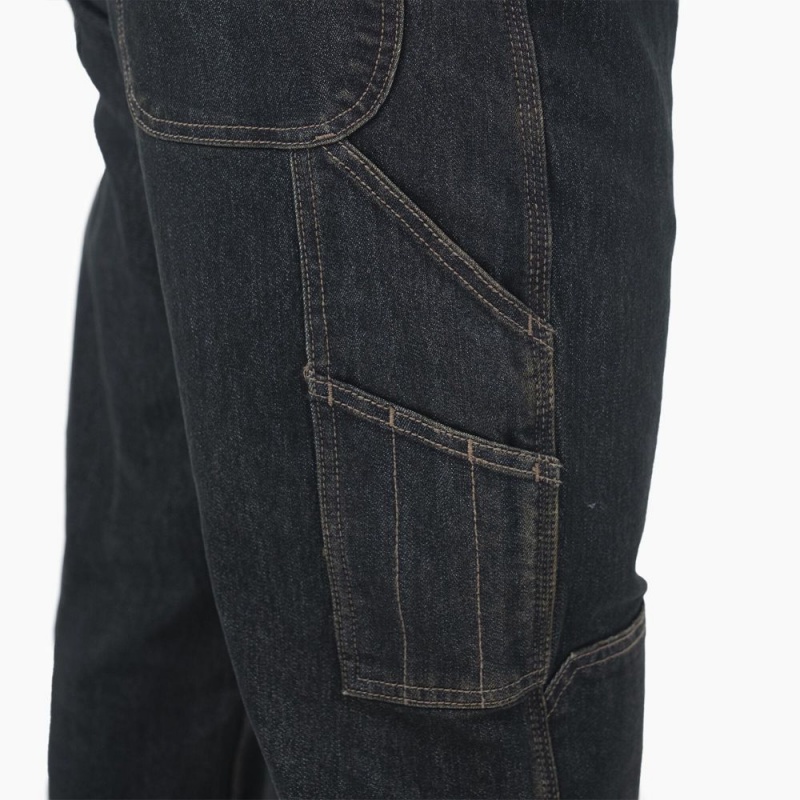 Blue Men's Dickies FLEX DuraTech Relaxed Fit Jeans | WQZ251930