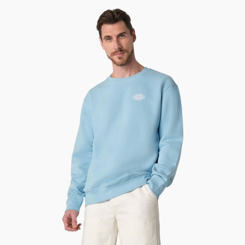 Blue Men's Dickies Holtville Sweatshirt | ZPC827193