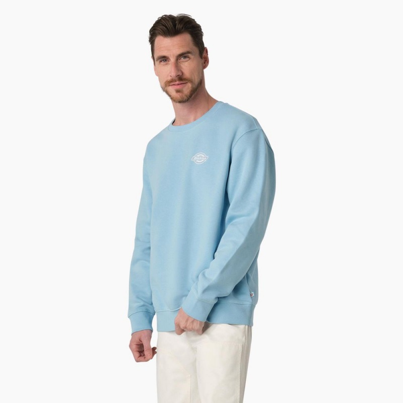 Blue Men's Dickies Holtville Sweatshirt | ZPC827193