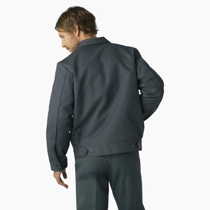 Blue Men's Dickies Insulated Eisenhower Jacket | CMV059274