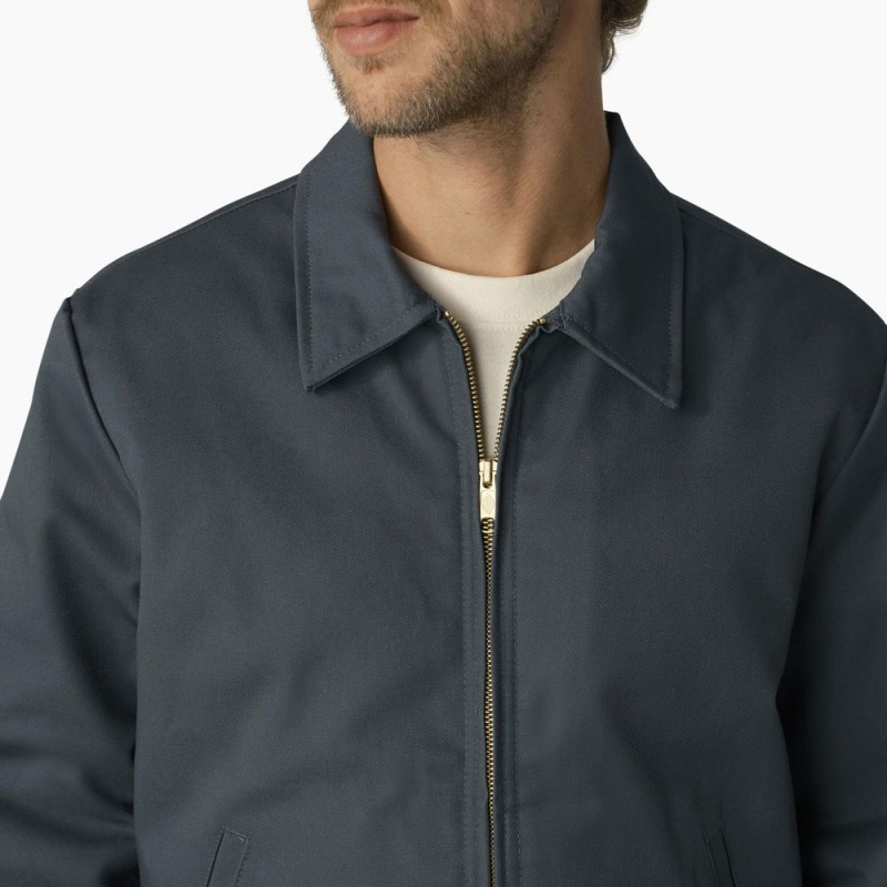 Blue Men's Dickies Insulated Eisenhower Jacket | CMV059274