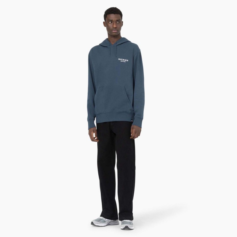 Blue Men's Dickies Oatfield Hoodie | SFV459128