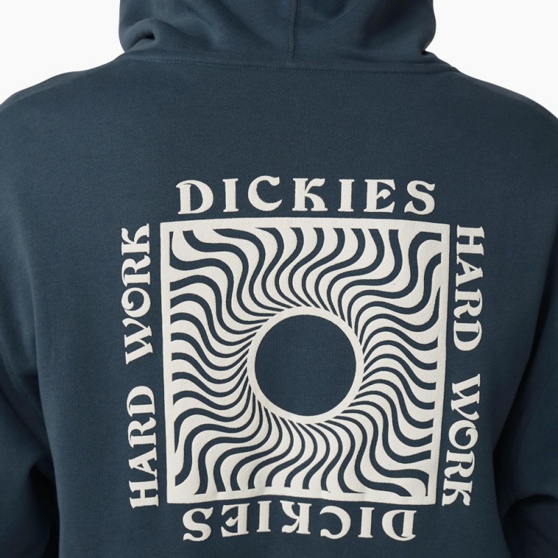 Blue Men's Dickies Oatfield Hoodie | SFV459128