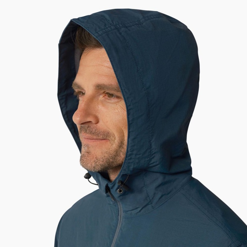 Blue Men's Dickies ProTect Cooling Hooded Ripstop Jacket | AXR072948