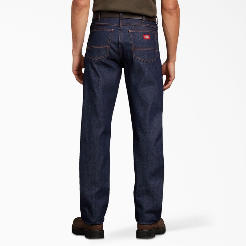 Blue Men's Dickies Regular Fit Jeans | WFH894612