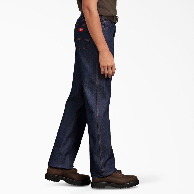 Blue Men's Dickies Regular Fit Jeans | WFH894612