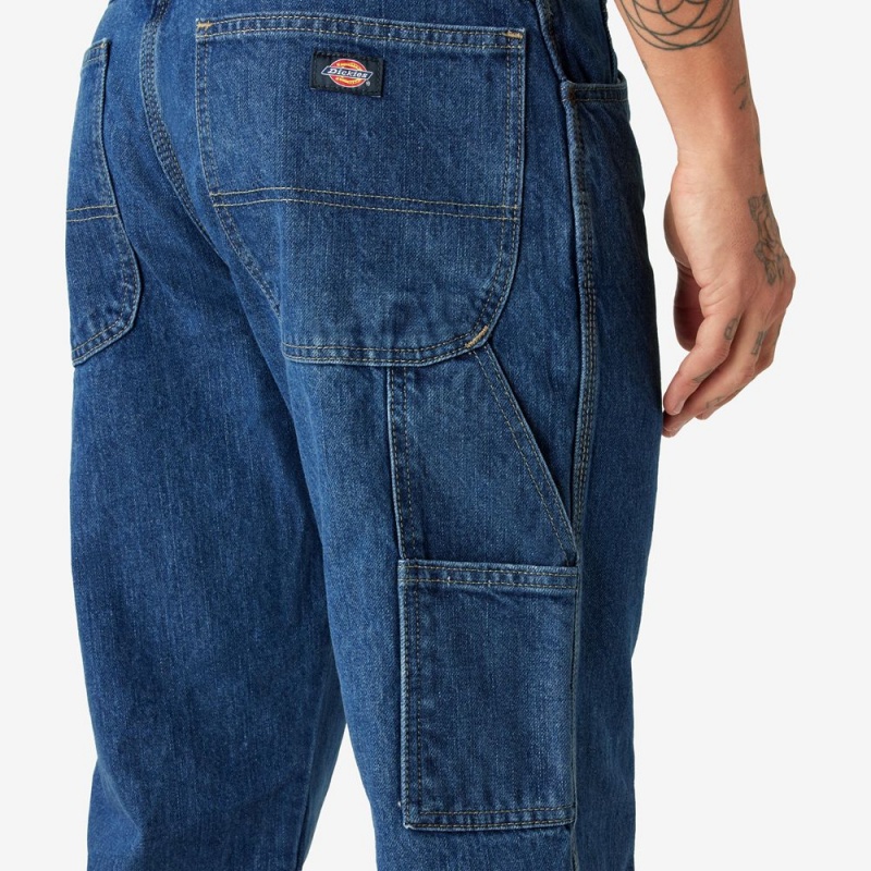 Blue Men's Dickies Relaxed Fit Heavyweight Carpenter Jeans | CSA847695