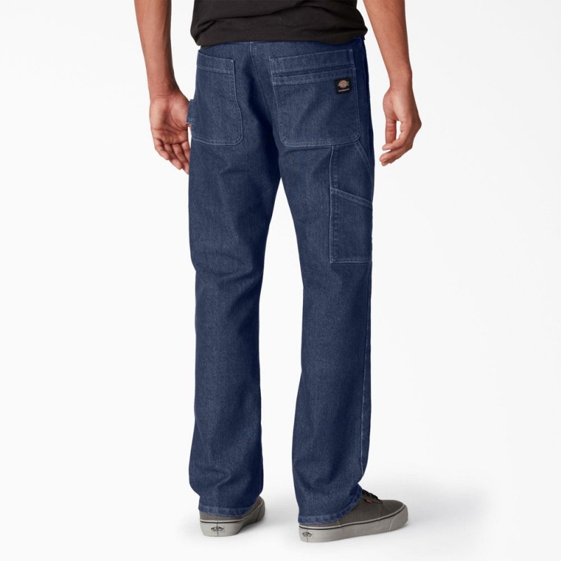 Blue Men's Dickies Skateboarding Regular Fit Utility Jeans | GKA732481