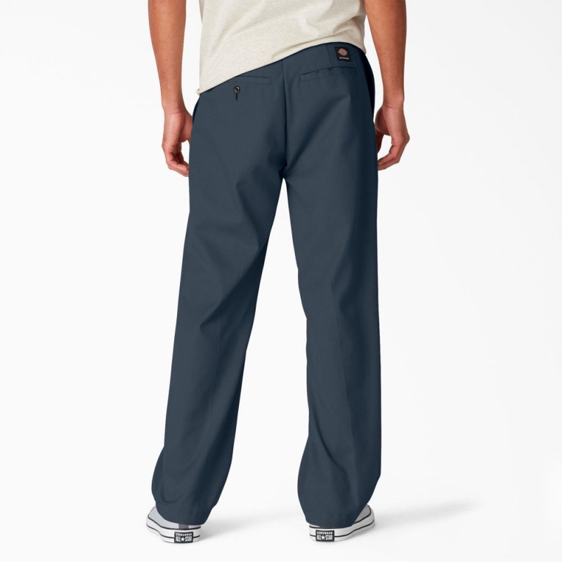 Blue Men's Dickies Skateboarding Regular Fit Twill Pants | CQB490518