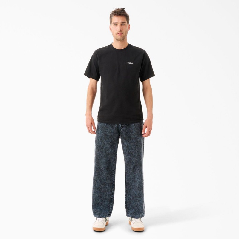 Blue Men's Dickies Tom Knox Loose Fit Jeans | DXM834192