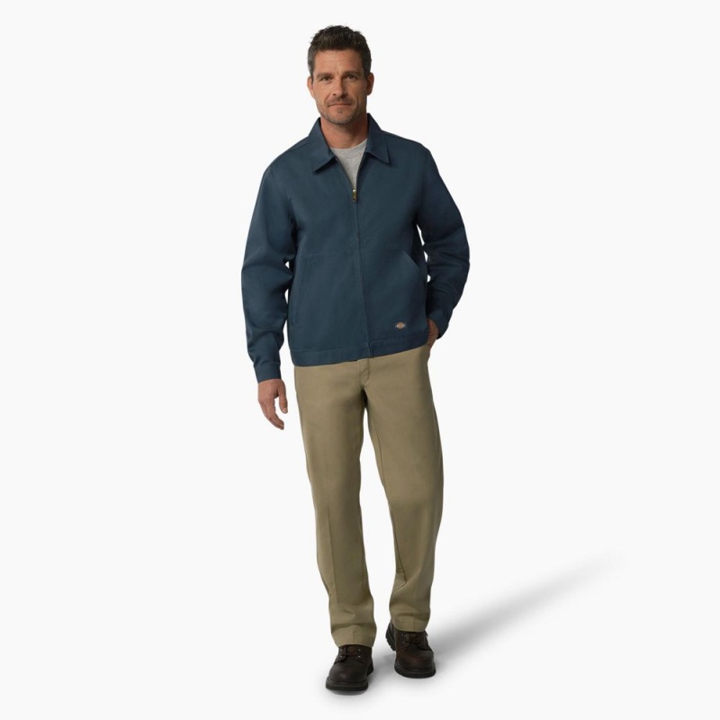 Blue Men's Dickies Unlined Eisenhower Jacket | BOR587190