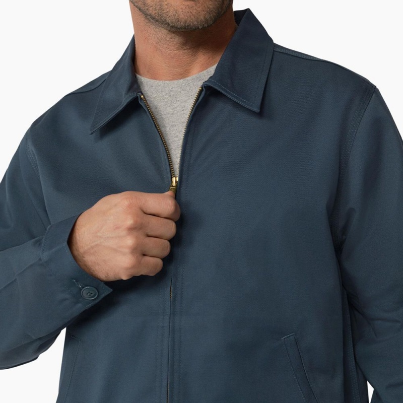 Blue Men's Dickies Unlined Eisenhower Jacket | BOR587190