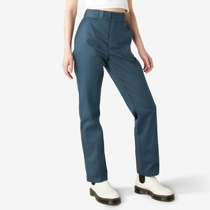 Blue Women's Dickies 874® Work Pants | SGT368417