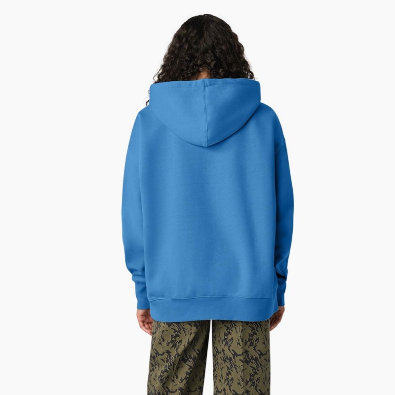 Blue Women's Dickies Creswell Hoodie | ZKE167325