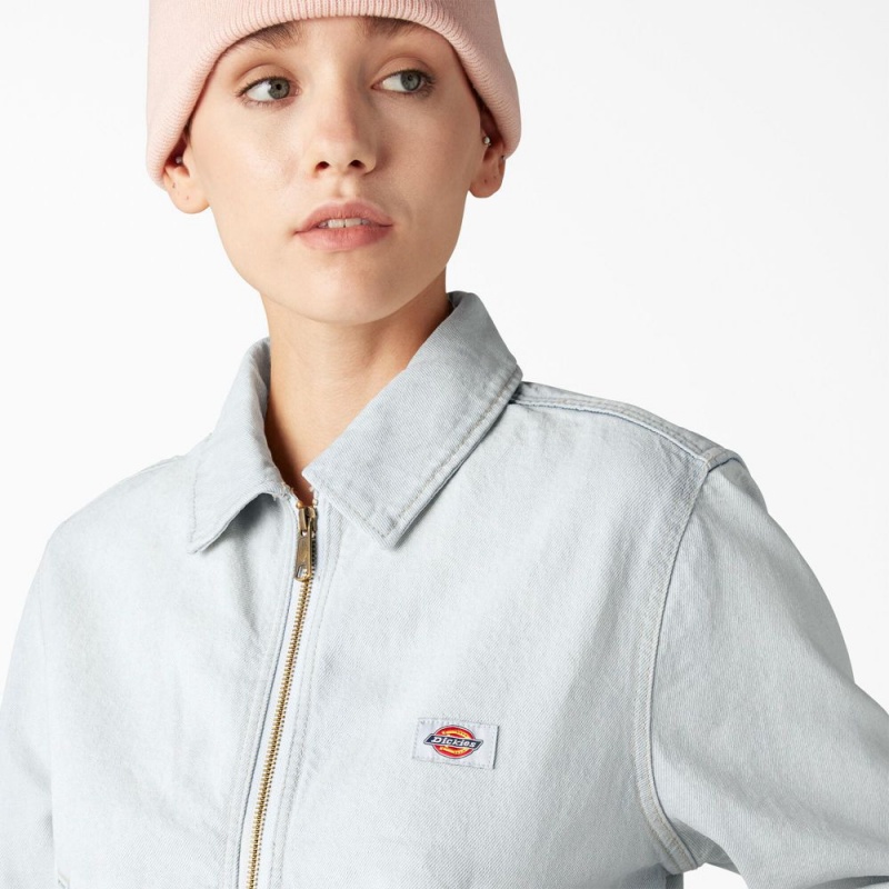 Blue Women's Dickies Madison Denim Jacket | ITV608152