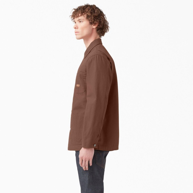 Brown Men's Dickies 1922 Duck Chore Jacket | ALP487690