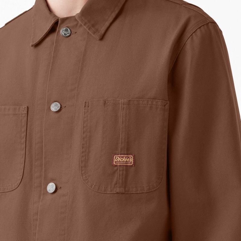 Brown Men's Dickies 1922 Duck Chore Jacket | ALP487690